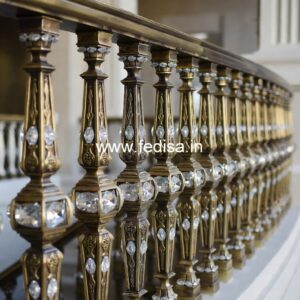 Decorative Brass Handrail For Stylish Staircases Safety Door Grill Price