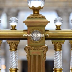 Stylish Brass Balcony Railing With Luxury Appeal Window Grill Design Catalog 2026