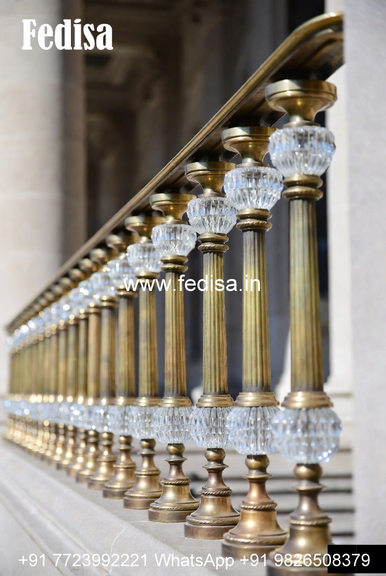 Brass Stair Railing Design For Classic Interiors Simple Grill Gate Design