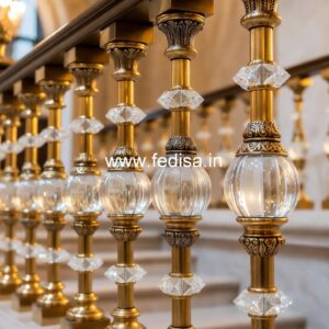 Heavy Duty Brass Railing Design For Durability Maharaja Gate Grill
