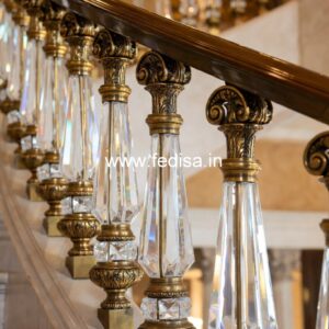 Decorative Brass Stair Railing For Villas Lohe Ka Grill