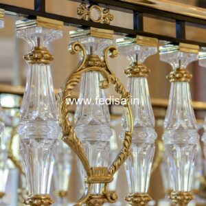 Luxury Brass Stair Railing For Royal Homes Steel Grill Door Design