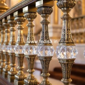 Premium Brass Railing Design For Home Interiors Steel Khidki Design