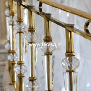 Classic Brass Railing Design For Staircase Sliding Grill For Balcony