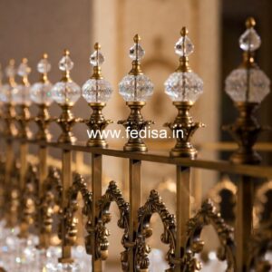 Stylish Brass Handrail Design For Staircase Square Tube Grill Design