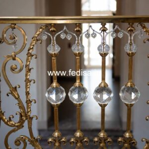 Stylish Brass Railing Design For Interiors Arch Window Grill Design