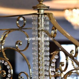 Premium Brass Staircase Railing Design For Elegant Homes Round Window Grill Design