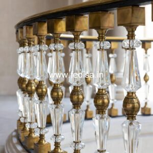 Decorative Brass Balcony Railing For Luxury Homes Folding Grill Door Design