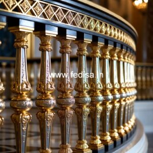 Stylish Brass Stair Railing For Interior Design Safety Door Jali Price