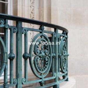 Custom Brass Staircase Railing With Designer Look Ss Steel Grill Design