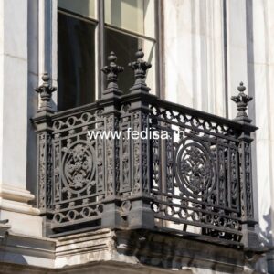 Designer Brass Staircase Railing For Villas Steel Grill Design Window
