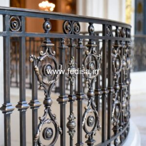 Custom Brass Railing Design For Staircase Interiors Steel Grill Gate Design
