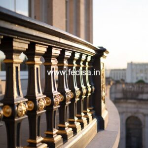 Premium Brass Balcony Railing For Luxury Spaces Window Grill Design Shutterstock