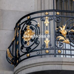 Modern Brass Railing Design For Interior Decor Boundary Wall Iron Grill Design
