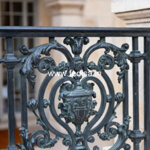 Elegant Brass Balcony Railing With Classic Design Window Grill Design Modern