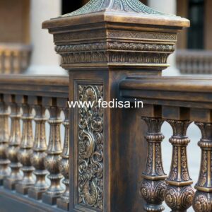 Decorative Brass Balcony Railing For Interior Design Hall Grill Design