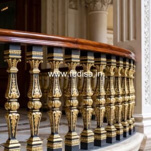 Modern Brass Balcony Railing With Stylish Appeal MS Grill Work