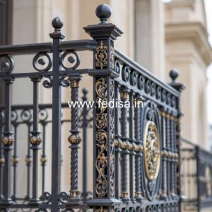 Premium Brass Handrail Design For Elegant Homes MS Grill Door