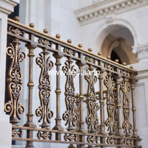 Stylish Brass Handrail Design For Modern Homes Iron Design Grill