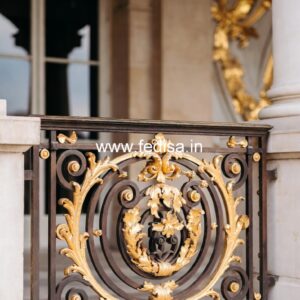 Luxury Brass Handrail Design For Staircase Interiors Grill Design For Home Front