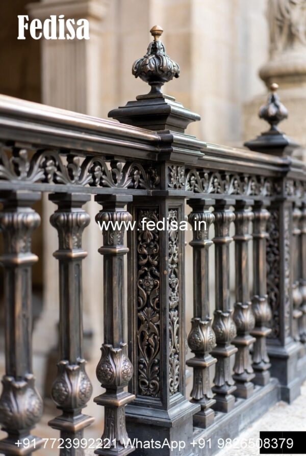 Designer Brass Railing Design For Luxury Villas House Roshandan Design ...