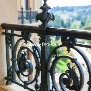 Elegant Brass Balcony Railing For Designer Interiors Khidki Ka Design Simple