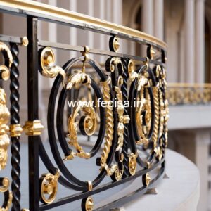 Stylish Brass Handrail Design For Contemporary Homes Roof Grill Design Steel