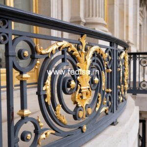 Decorative Brass Staircase Railing For Interior Design Inside Window Grill Design