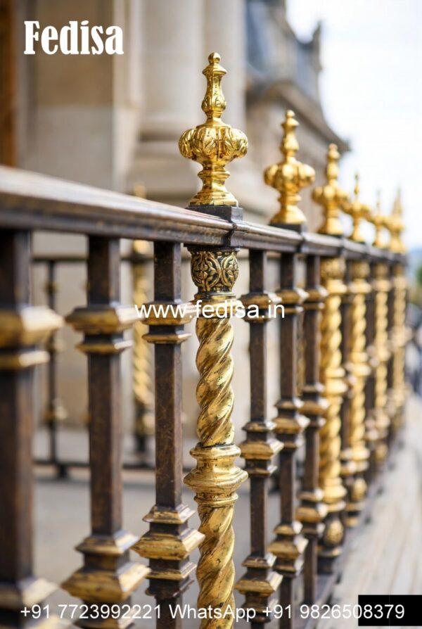 Decorative Gate Railing Brass Railing Design With Premium Decorative Finish Balcony Grill Gate ...