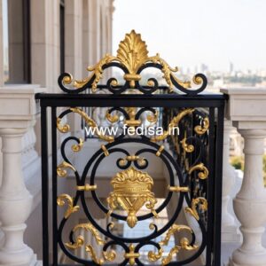 High-end Brass Staircase Railing Design Ss Pipe Grill Design