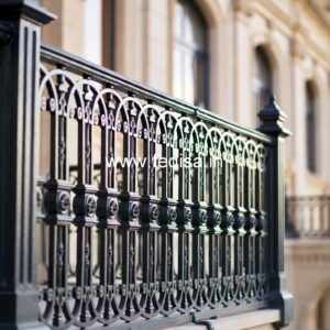 Ornamental Brass Railing Design For Classic Homes Grill Ventilation Design