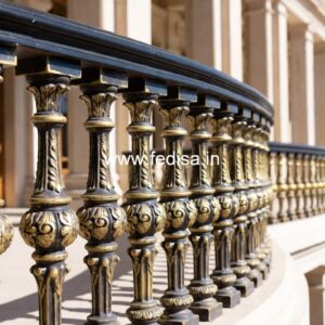 High Quality Brass Staircase Railing Design Steel Grill Design For Gallery
