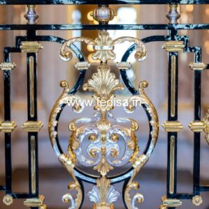 Modern Brass Railing Design For Staircase Square Rod Window Grill Design