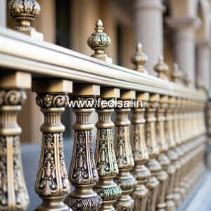 Elegant Brass Handrail Design For Interiors Khidki Design Grill