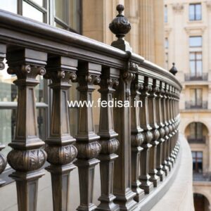 Custom Brass Stair Railing Design Steel Safety Grill Design