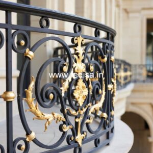Decorative Brass Stair Railing Design Grill Design For Gallery