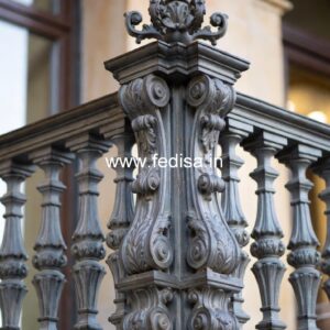 Custom Brass Railing Design For Modern Architecture Compound Grill Gate Design