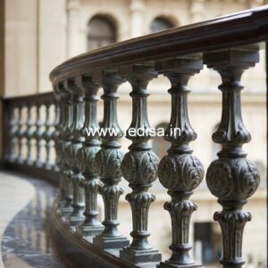 Minimalist Brass Railing Design For Modern Interiors Curved Grill Design