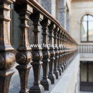 Elegant Brass Balcony Railing With Designer Look Ss Jali Gate Design