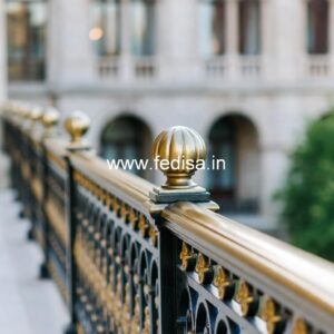 Brass Railing Design For Home Exterior Decor Compound Wall With Grill Design