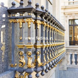 Best Brass Railing Design Ideas For Luxury Homes Laser Cut Window Grill