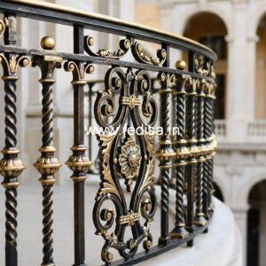 Luxury Brass Balcony Railing Design Collection Grill Design Front Side