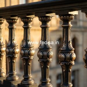 Traditional Brass Balcony Railing Design House Top Grill Design