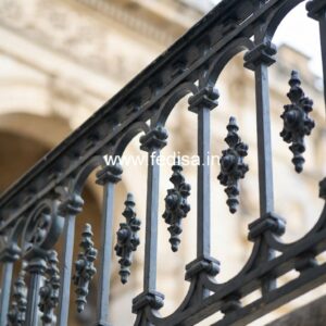 Antique Brass Staircase Railing Design Balcony Full Cover Grill Design