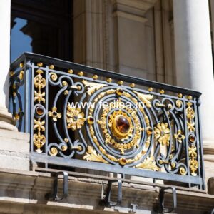 Classic Brass Balcony Railing Inspiration Square Pipe Grill Gate Design