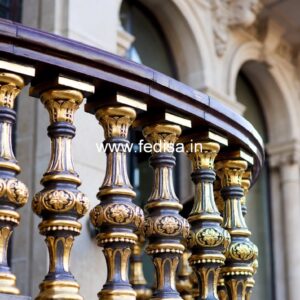 Decorative Brass Stair Railing Design Rod Grill Design