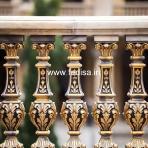 Designer Brass Stair Railing For Contemporary Spaces Latest Steel Grill Design