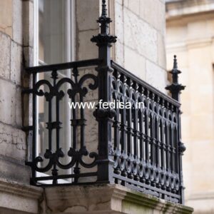 Antique Style Brass Railing Design For Classic Villas Grill Door Color Design