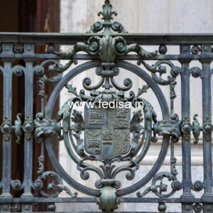 Decorative Brass Balcony Railing For Luxury Homes Contemporary Window Grill Design