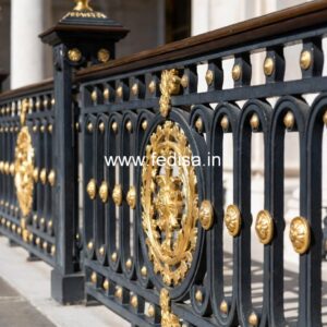 Designer Brass Staircase Railing With Custom Patterns Latest Window Grill Design For Home